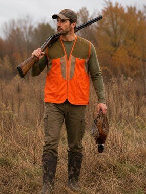 Boyt Harness Co. Blaze Orange Mesh Hunting Vest Men's 2XL Bird Hunting Vest